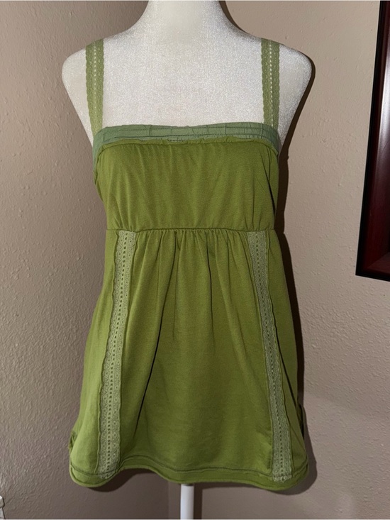 Hollister Tops - Vintage Y2K Hollister 2000s Lace Trim Babydoll Tank Top